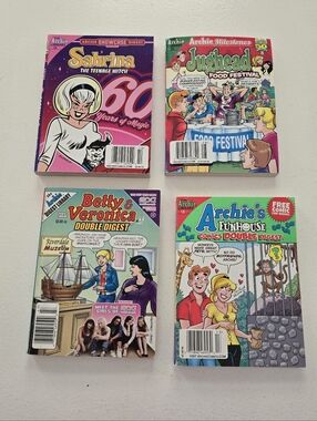 4 Archie Series Books 1 Betty Veronica Double Digest #147 Archie's Funhouse